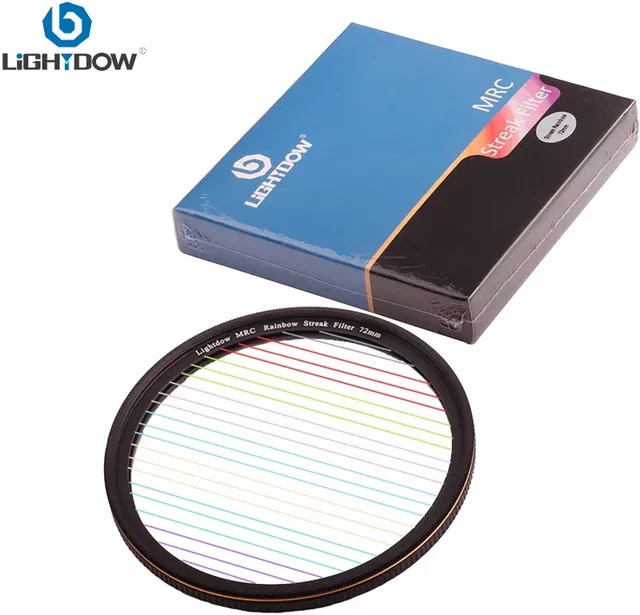 Lightdow Rainbow Streak Objektivfilter Multicolour für Canon Nikon Sony Pentax Kameras - Bild 1