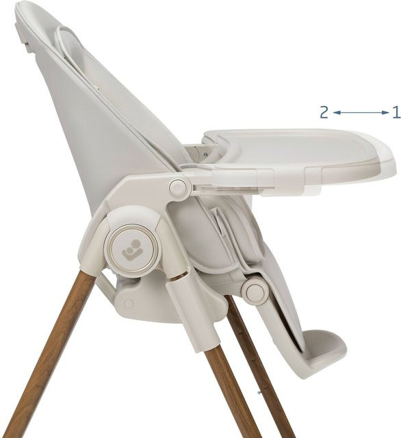 Maxi-Cosi Hochstuhl Ava Plus in Beige mit Rollen und verstellbarer Liegefunktion - Bild 1