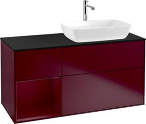 V&B Waschtischunterschrank Finion mit Wandbeleuchtung, Breite: 120 cm, Höhe: 50,1 cm, Tiefe: 50,1 cm - Bild 1
