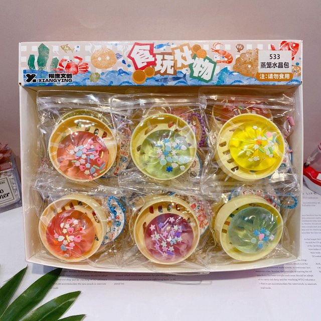 BC Pet Supplies Mini-Teigtaschen-Squishy-Set mit Dampfgarer, Sensorikspielzeug - Bild 1