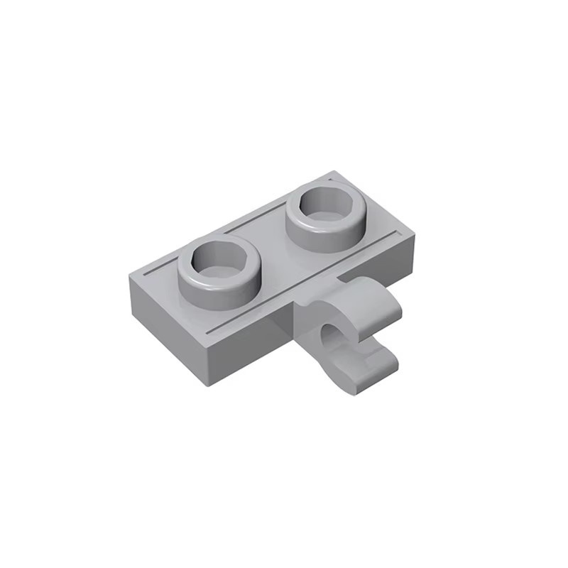 LEGO Platte, modifiziert, 1 x 2, mit Clip, horizontal auf der Seite, Rot - Bild 2