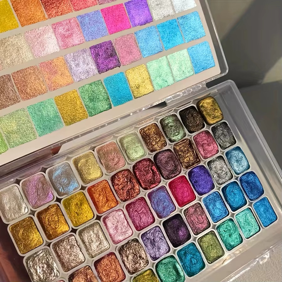 Hochpigmentiertes Aquarellfarben-Set in Sternenhimmel-Farbtönen, mehrfarbig, ideal für Künstler - Bild 4