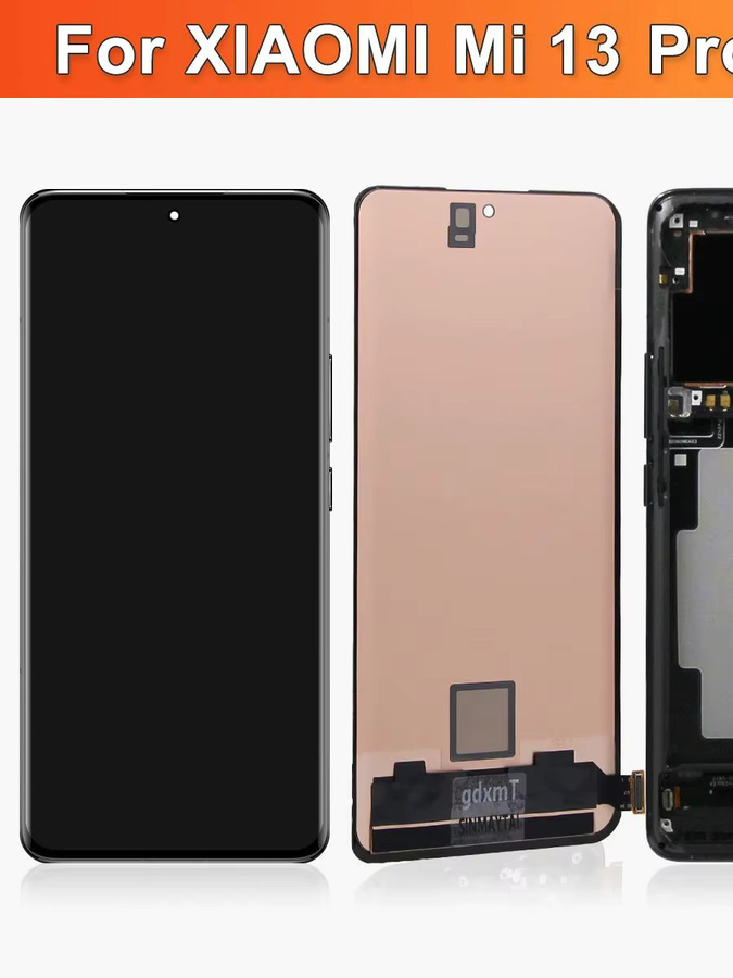 Xiaomi AMOLED-Bildschirmersatz mit LCD-Display und Touch-Digitizer-Rahmenbaugruppe in Schwarz für Mi 13 Pro 2210132G 2210132C - Bild 6