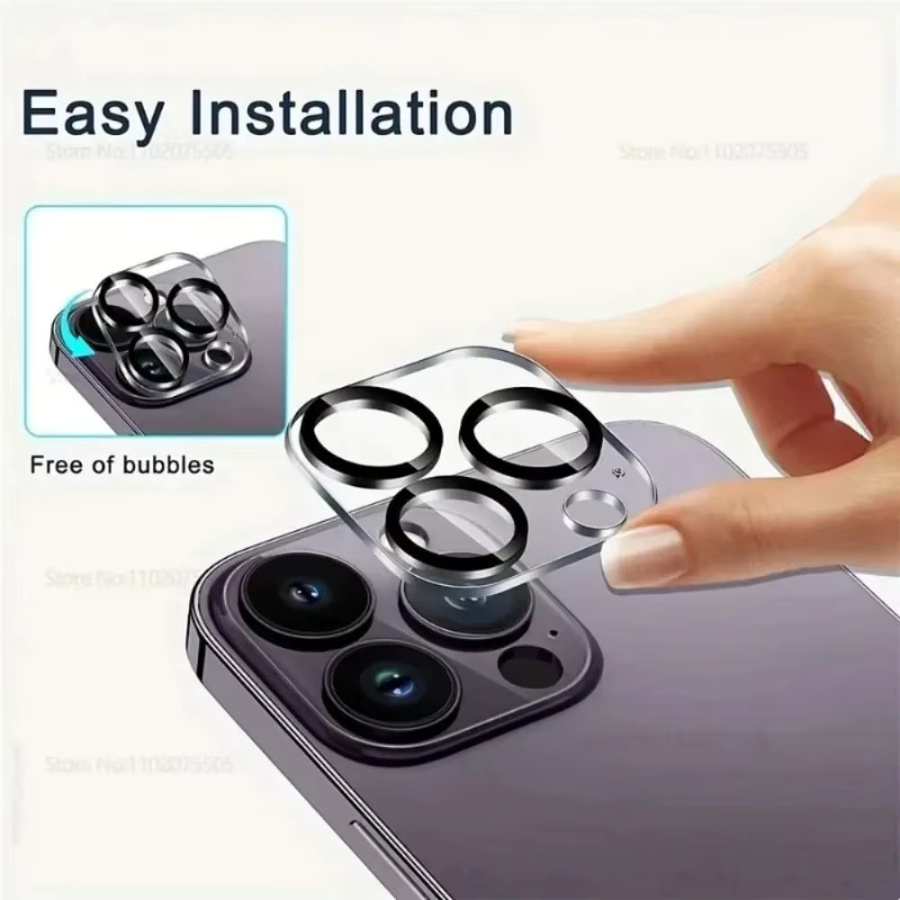 8-teiliges Schutzset für Apple iPhone mit 4 HD-Panzerglas Displays und 4 Kameraschutzfolien in Transparent - Bild 4