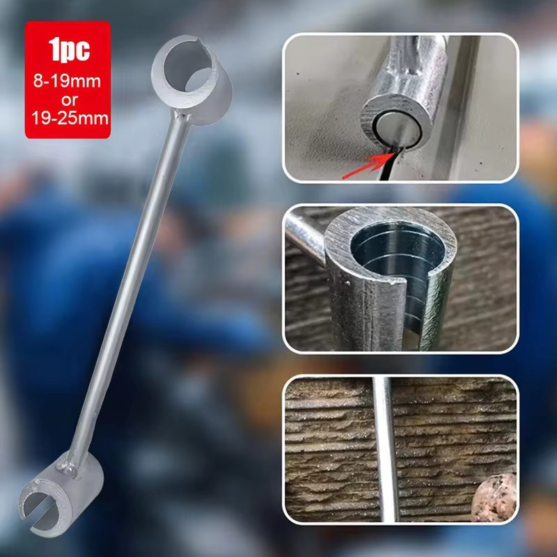 Einstellbarer Türscharnier-Schlüssel für runde Bolzen zur Scharnier-Reparatur, Silber, 14-18mm und 23-25mm - Bild 4
