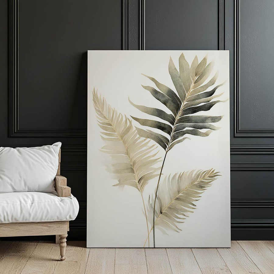 Premium Leinwand mit exotischen Palmen von iKable auf Keilrahmen, Breite: 50 cm, Höhe: 70 cm - Bild 3