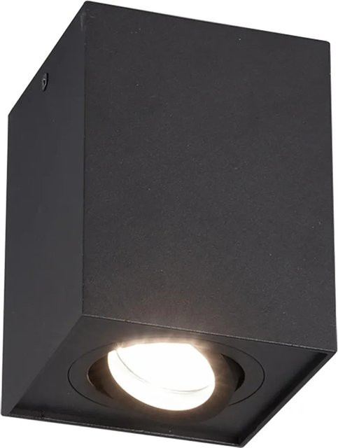 Trio Deckenleuchte Biscuit Schwarz matt aus Metall, B/T/H: 12,5 x 9,6 x 9,6 cm - Bild 1