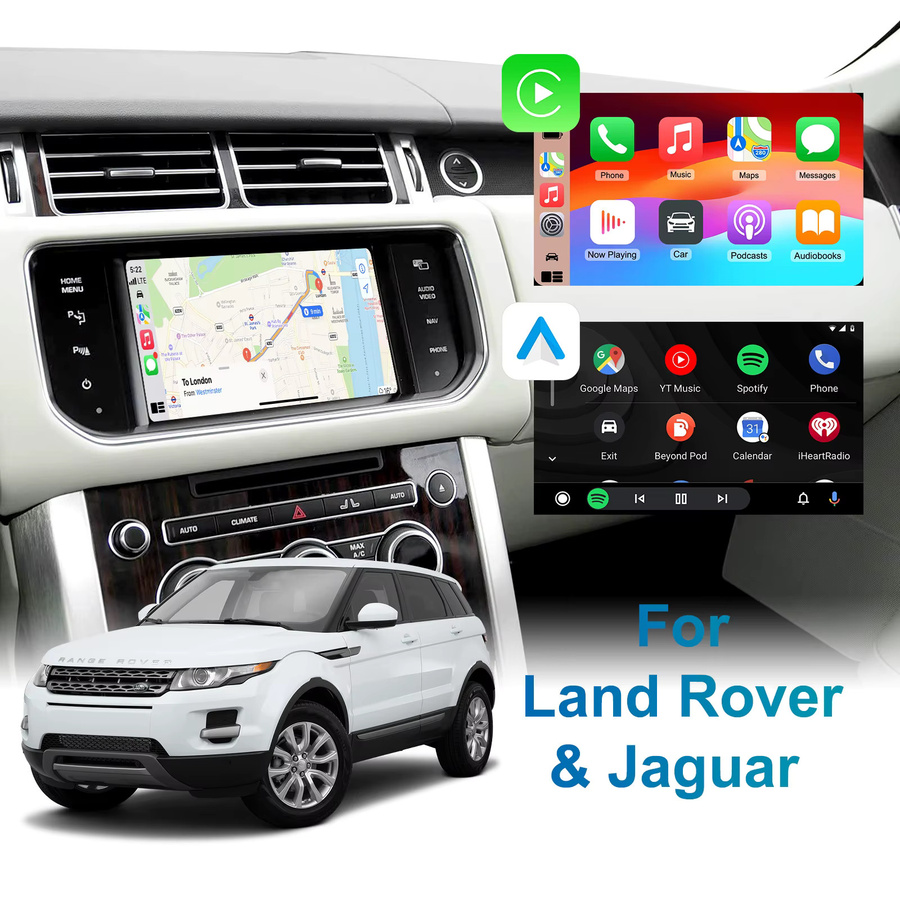 LEXXSON Drahtlose CarPlay Decoderbox für Land Rover Jaguar Range Rover Evoque Discovery 4 XE XF F-Type 2012–2016 mit Bluetooth - Bild 3