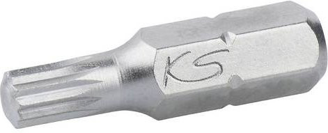 KS Tools Vielzahn-Bit XZN M5, Antrieb 1/4 Zoll (6,3 mm), Länge 25 mm, Silber - Bild 1