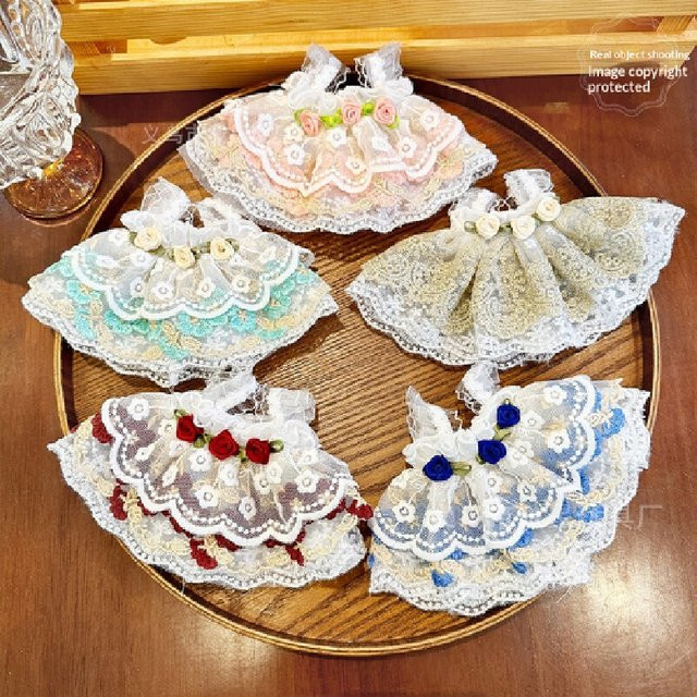 CuteDoll Baumwollpuppe mit Rosenverzierung, Prinzessinnenkleid, 20 cm - Bild 1