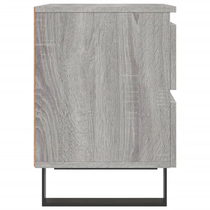 Vidaxl Nachttische Set aus 2 Stück in Grau Sonoma-Eiche, Modern, B/T/H: 40 x 35 x 50 cm - Bild 5