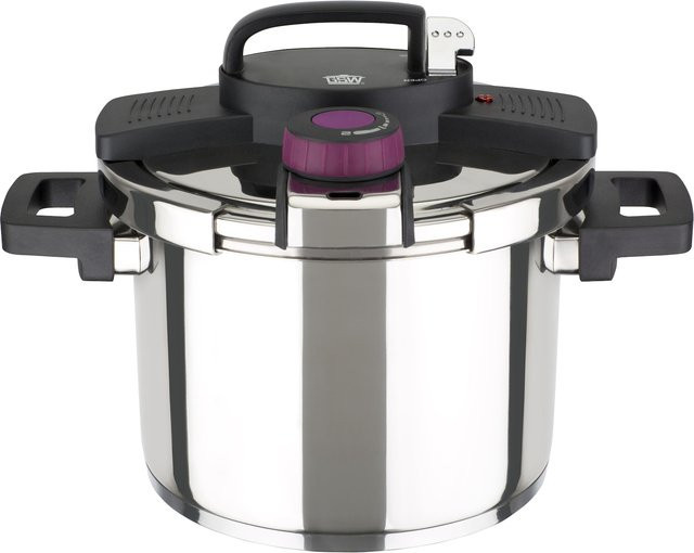 GSW Schnellkochtopf Easy Click aus Edelstahl, Silber, Durchmesser: 22 cm, Volumen: 6 l - Bild 1