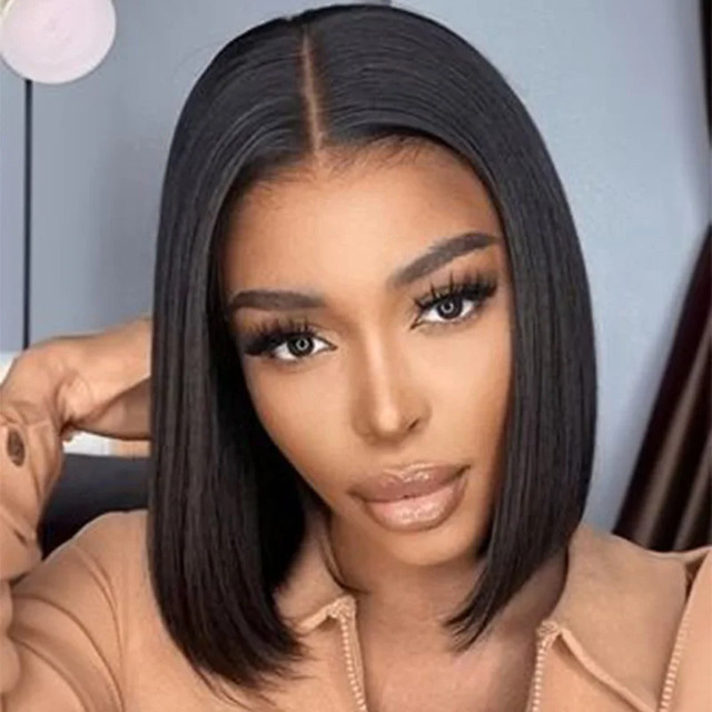 Sooolavely Bob-Perücke Echthaar, Lace Front, Damen - Bild 1