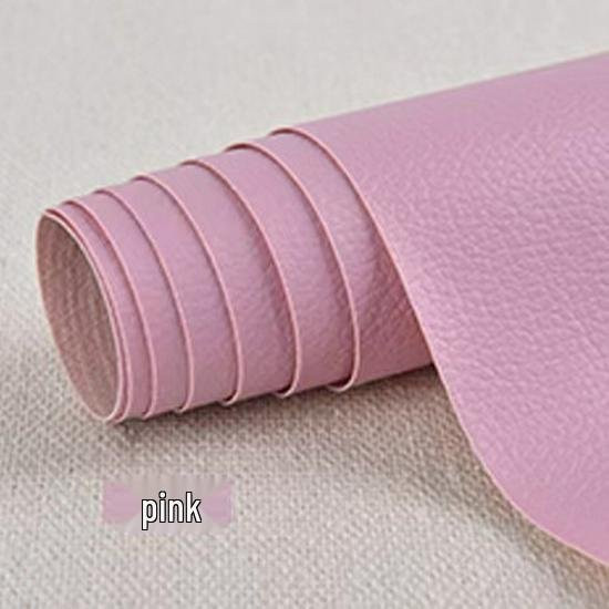 Selbstklebendes Lederreparaturpflaster von CreativeCorner in Pink, B/H: 35 x 137 cm - Bild 1