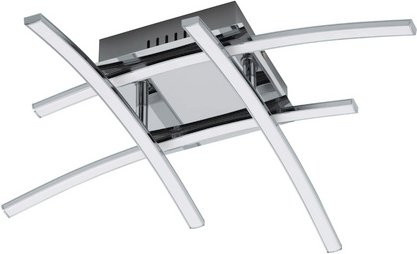 Eglo Wand- und Deckenleuchte Nevado aus Aluminium in Silberfarben mit LED und 3000K - Bild 1