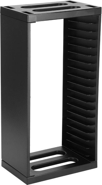 mfySpace ABS-Spiel-Disc-Aufbewahrungsturm als doppellagiger Regalständer für PS4 Slim Pro und PS4, Schwarz - Bild 1