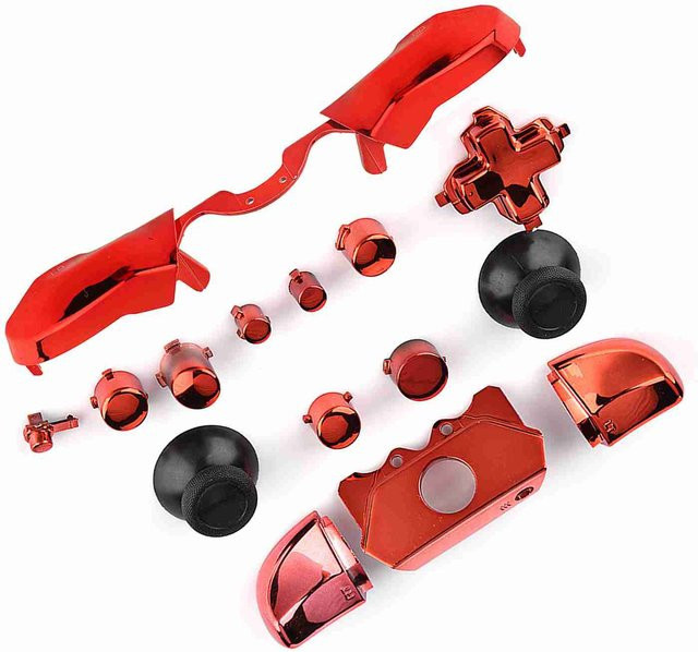 Ersatzteil Tasten-Set für Microsoft Xbox One Controller mit 3,5 mm Klinkenanschluss in Rot - Bild 1