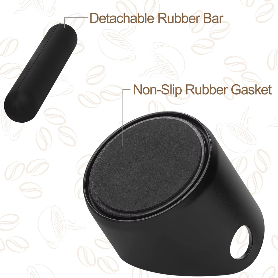 Espresso Knock Box Puck Container rutschfester Kaffeesatzbehälter aus Kunststoff in Schwarz oder Grün - Bild 2
