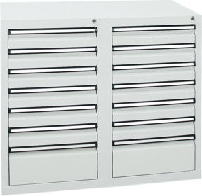 Stumpf Schubladenschrank Serie STS 410 mit 14 Schubladen in Lichtgrau Matt - Bild 1