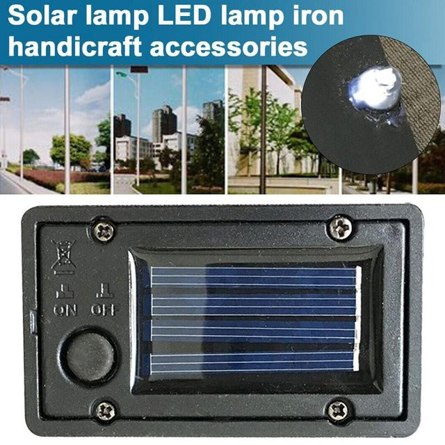 Wasserdichte Solar-Batteriebox für Garten-LED-Lampen in Schwarz - Bild 1