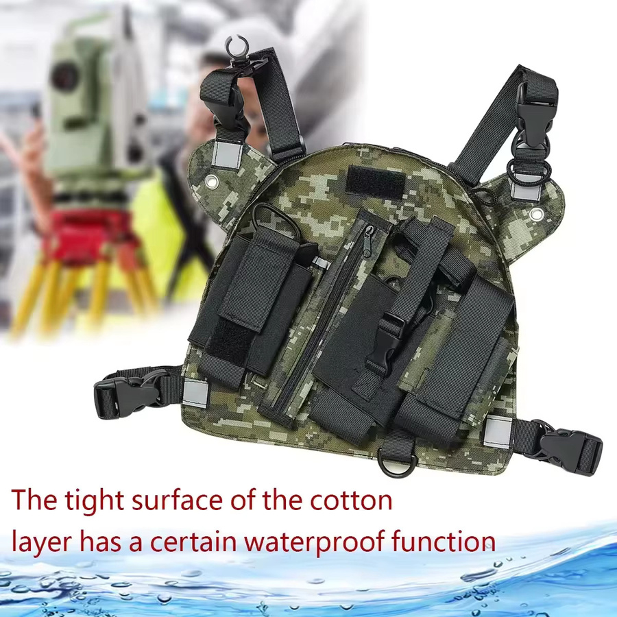 ABBREE PT-10 Taktische Brusttasche als Holster für Baofeng UV-5R, UV-21 PRO und UV-5RH Funkgeräte - Bild 6