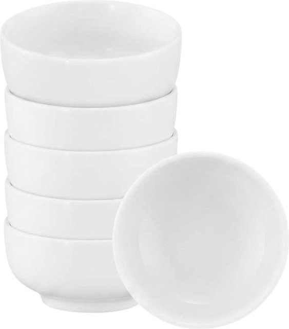 Seltmann Weiden Dipschalen Sento Home aus Keramik, Weiß, 6er Set, Durchmesser: 8,6 cm - Bild 1
