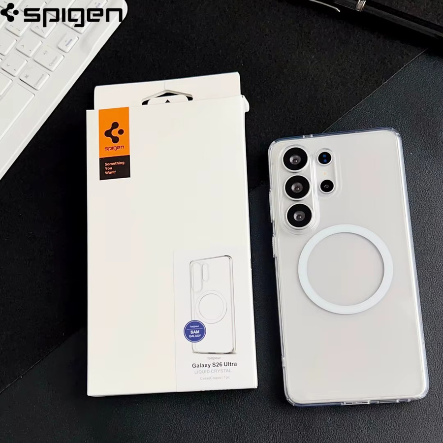 Spigen Matte Magnetische Kristallklare Handyhülle für Samsung S26 Ultra, S25 und S24 Plus in Transparent mit Stoßfestem Schutz und Unterstützung für kabelloses Laden - Bild 4