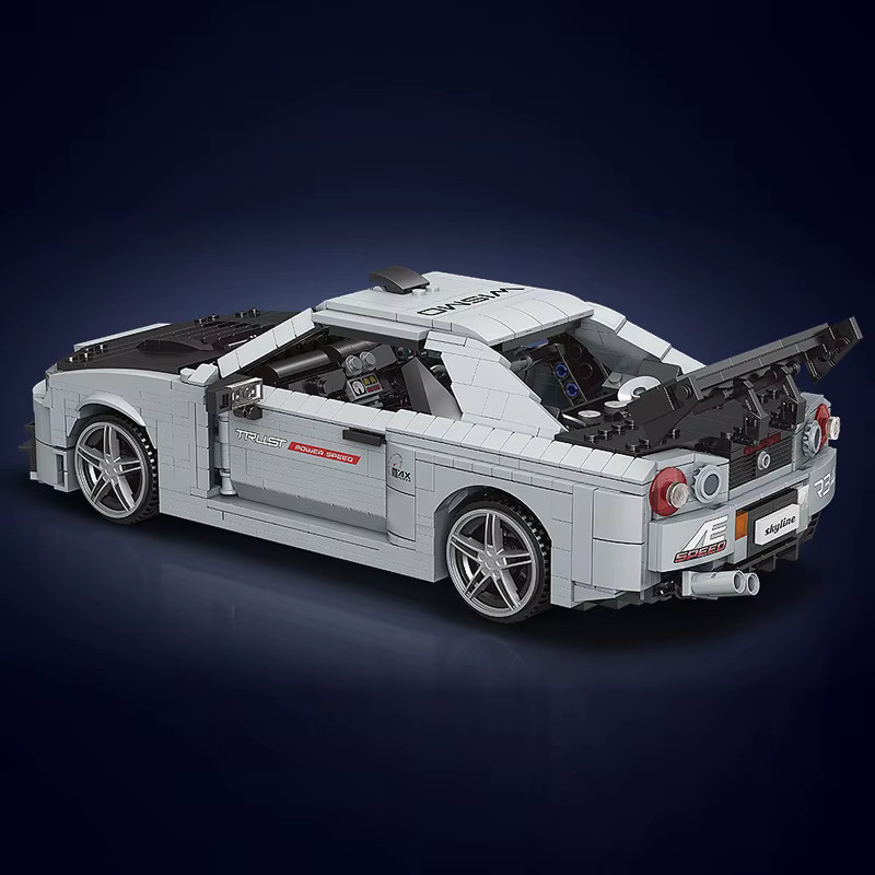 Mould King Skyline R34 Sportwagen, Baustein-Set, ab 14 Jahren - Bild 2