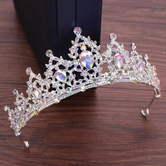 Wucifang Jewelry Tiara, Kristall, Silber, Damen - Bild 1