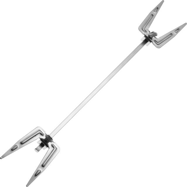 Binchi Outdoor Product Drehspieß aus Edelstahl für Heißluftfritteusen und Grill, Silber - Bild 1