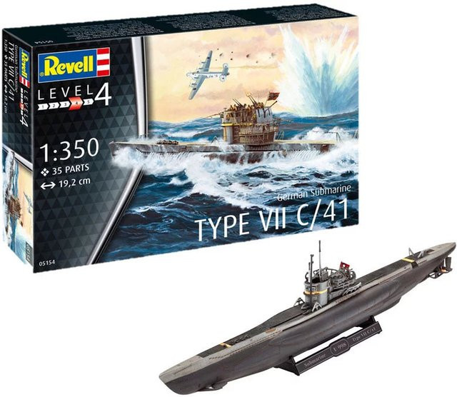 Revell German Submarine Type VII C/41, Starter Kit, 1:350, ab 14 Jahren - Bild 2