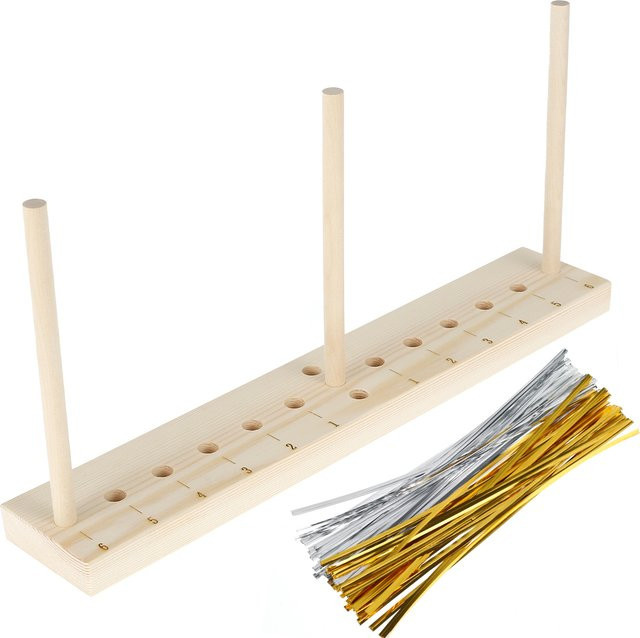 Holz-Schleifenhersteller für Bandkränze und DIY-Haarschleifen in Gold - Bild 1
