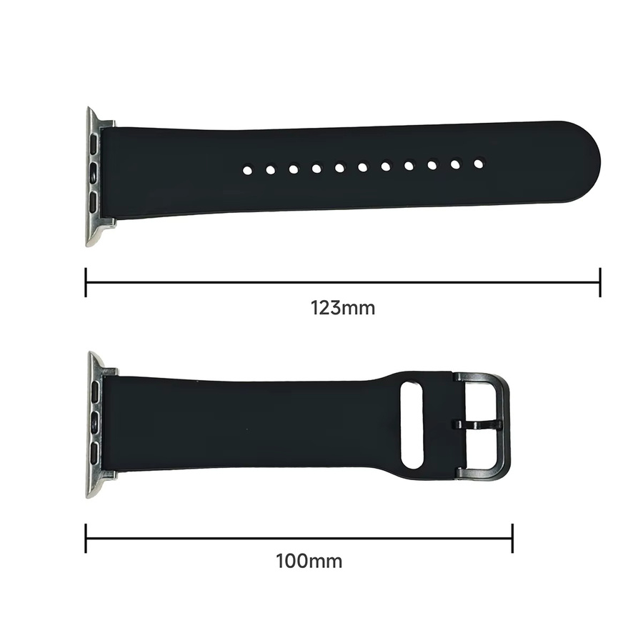 FancyWrist Uhrenarmband Silikon, Schwarz, Unisex - Bild 2