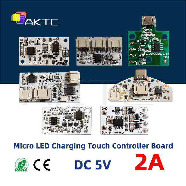 Ankatec Mini LED Lade Touch Control Board DC 5V 2A USB Dimmer mit RGB Funktionen für DIY Lampen und Foto Rahmen - Bild 1