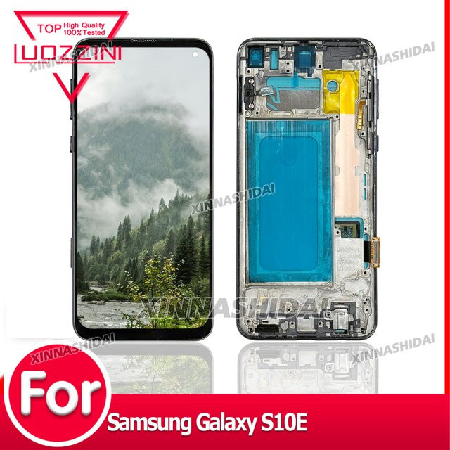 Samsung Galaxy S10E LCD-Display mit Touchscreen-Digitizer-Baugruppe in Schwarz - Bild 1