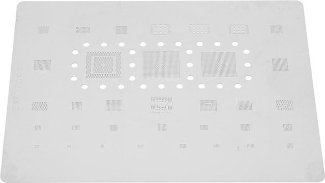 Samsung BGA Reballing Schablone für CPU und Bildschirm in Weiß für A520 und A310 sowie S5mini - Bild 1
