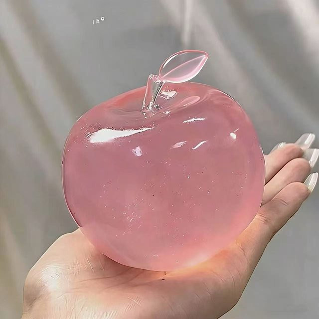 Rosa Apfel Squishy Spielzeug, Stressabbau Ball, Weiches Fidget Sensorik Spielzeug, Simuliertes Langsam Rückprall Knetspielzeug - Bild 1
