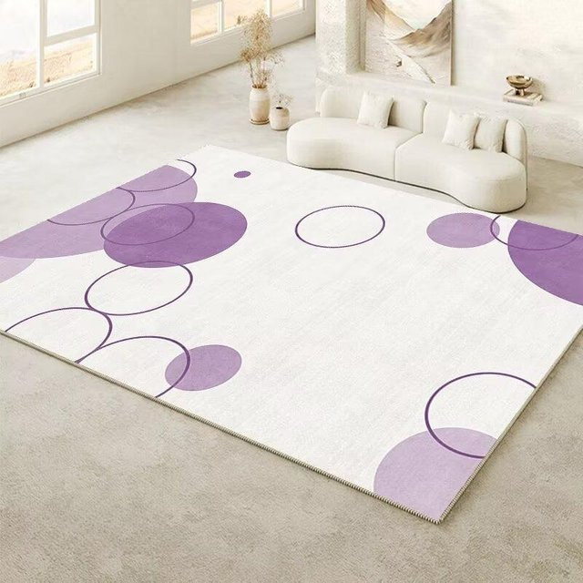 JGJG Moderner Geometrischer Teppich aus Polyester, Waschbar und Rutschfest, Mehrfarbig, B/T: 180 x 250 cm - Bild 1