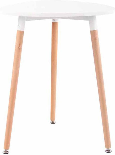 TPFLiving Tisch Awen 60 Natura runder Esstisch in Weiß und Buche, Durchmesser: 60 cm, Höhe: 75 cm - Bild 1