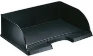 Leitz Briefablage Jumbo Plus DIN A4 quer, Schwarz, B: 36,3 cm, T: 27,3 cm, H: 10,3 cm - Bild 1