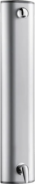 Delabie Duschanlage aus Aluminium mit Einhebelmischer in Chrom/Silber für den obenliegenden Anschluss - Bild 1