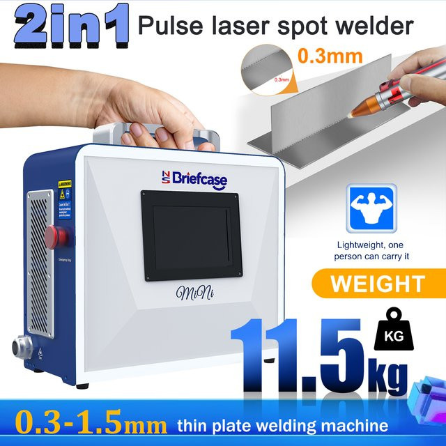 CNCZone 2 in 1 Tragbare Laser-Schweiß- und Schneidemaschine mit 600 W Puls-Laser in Schwarz für Metallbleche von 0,3 mm bis 1,5 mm - Bild 1