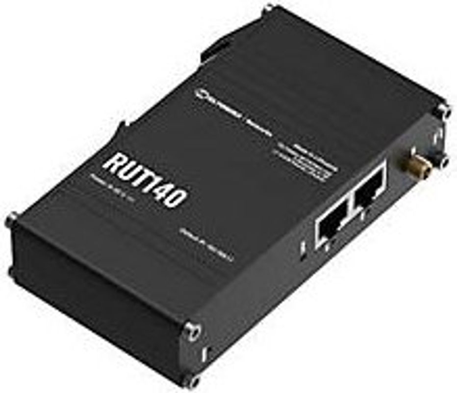 Teltonika RUT140 Wireless Router mit LTE/5G, 2,4 GHz Single-Band WiFi und Ethernet/LAN, Schwarz, DIN-Schiene Montage - Bild 2