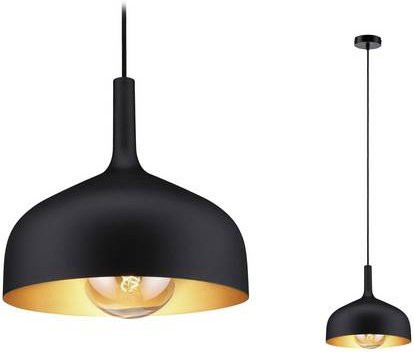 Paulmann Embla II 77062 Pendelleuchte aus Metall in Schwarz und Gold mit E27 Fassung - Bild 1