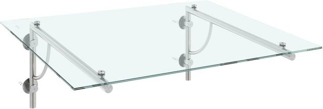 Edelstahlvordach Elene, Breite: 120 cm, Tiefe: 90 cm - Bild 1