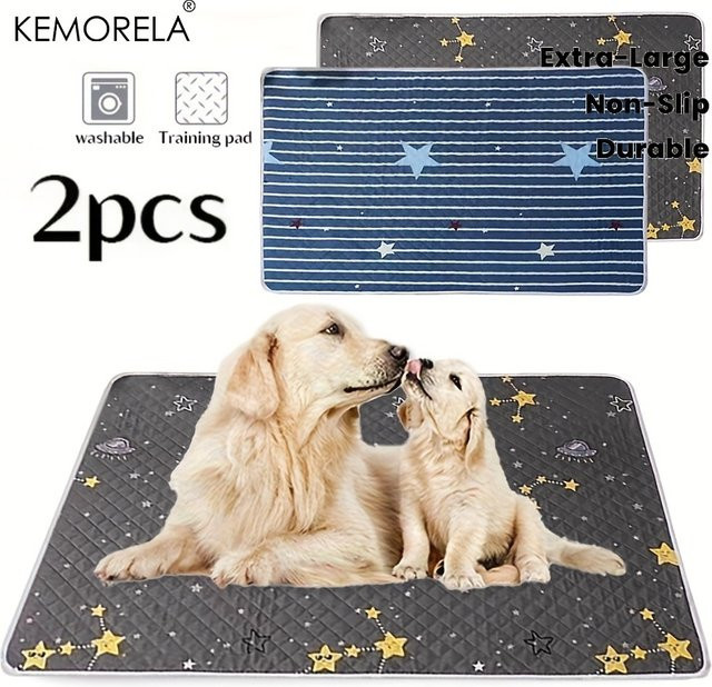 KEMORELA Hundetrainingsmatten Set, 2 Stück, waschbar und wiederverwendbar für Auto, Sofa und Outdoor - Bild 1
