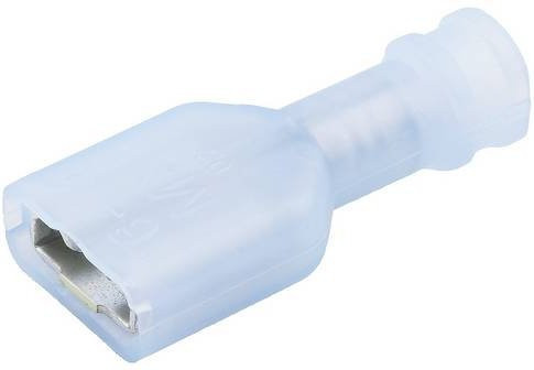 Molex 190030042 Vollisolierte Flachsteckhülse mit Crimphülse in Blau mit Steckbreite: 6,35 mm und Steckdicke: 0,81 mm - Bild 1