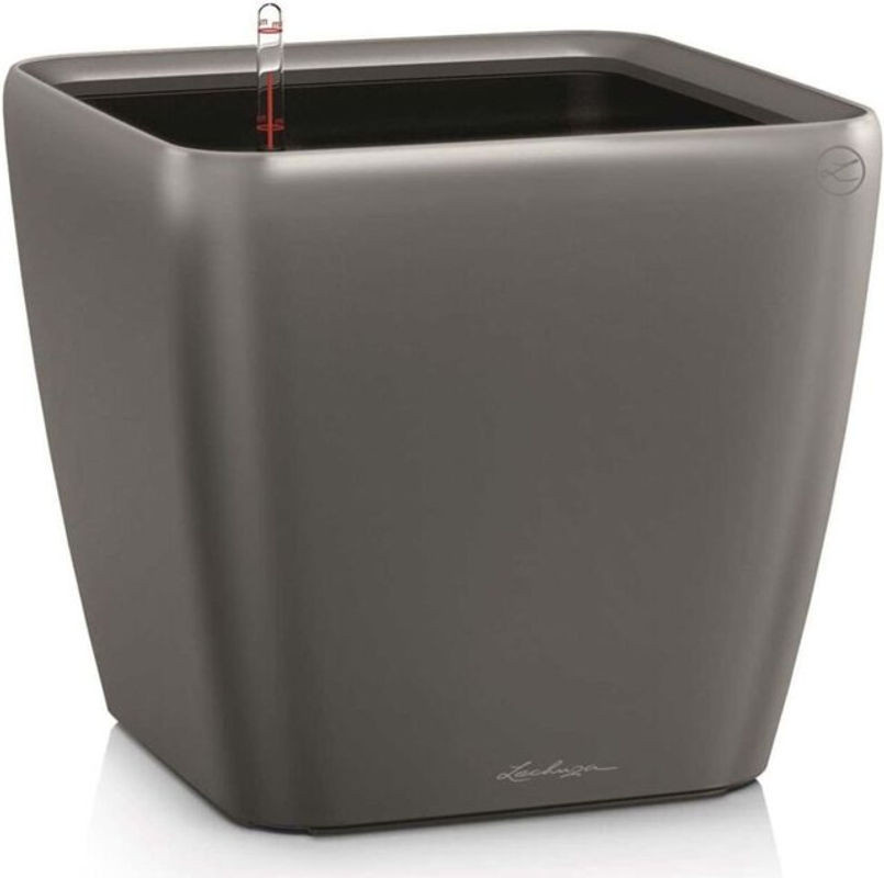 Lechuza Quadro Premium Ls 28 Pflanzkübel Komplettset in Anthrazit Metallic aus Kunststoff - Bild 1