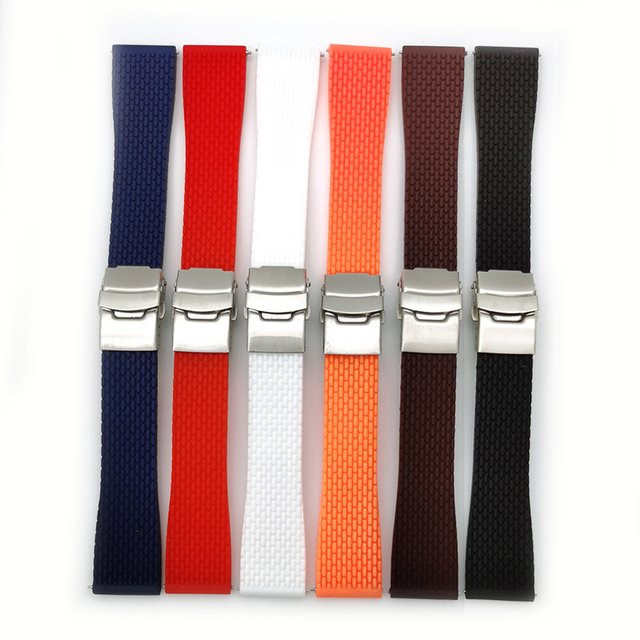 strapfreak Uhrenarmband Silikon, Faltschließe, Herren - Bild 1