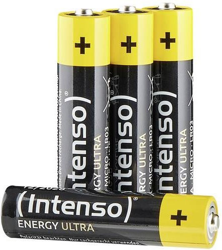 Intenso AAA Micro Alkali-Mangan Batterien 1.5V mit 1250 mAh, 4er Pack - Bild 1